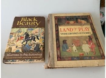 Vintage Books. Black Beauty (1945), Land Of Play (1911)
