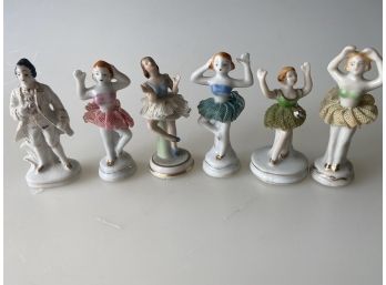 Lot Of 6 Made In Japan Miniature Dancers