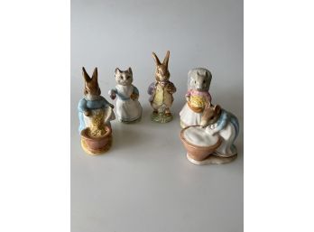 Lot Of 5 Beatrix Potter Beswick England 1960s Figurines