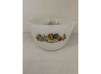 Vintage Fire King Chanticleer Rooster Bowl