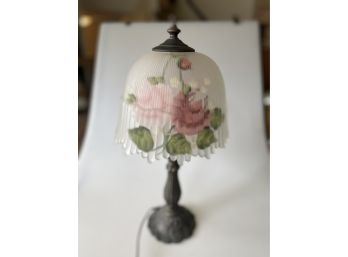 Rose Floral Glass Lamp