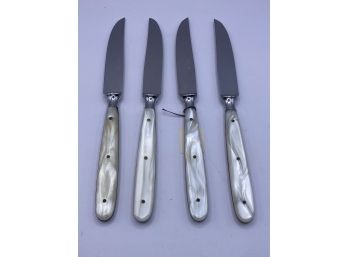 Set Of 5 Fruit Knives Mother Of Pearl Handle