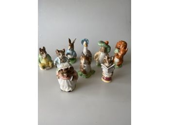 Lot Of 9 Beatrix Potter Beswick England 1940s Figurines