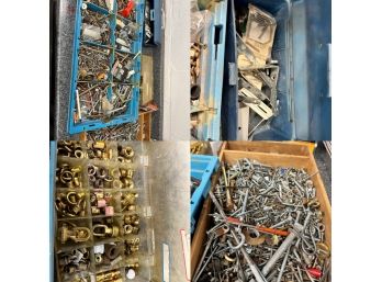 Large Lot Of Nuts And Bolts