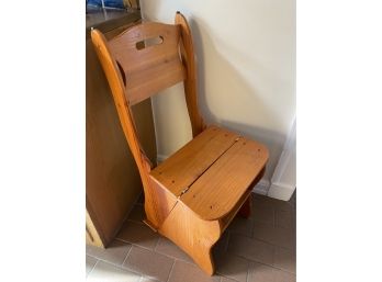 Wood Chair / Step Stool