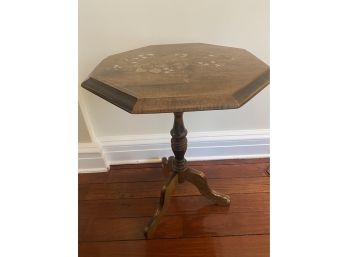 Accent Table With Bird Motif