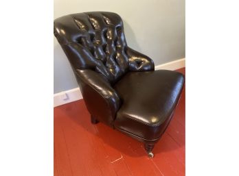 Espresso Leather Chair