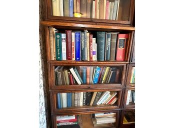 Antique Barrister Bookcase With Sliding Glass Doors