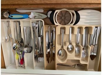 Drawer Of Assorted Flatware