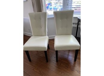 2 Ivory Chairs
