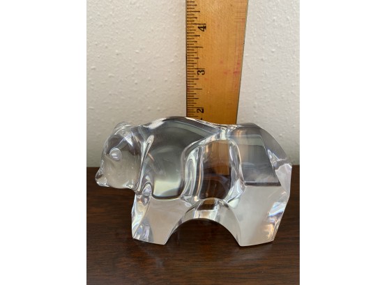 Baccarat Glass Grizzly Bear