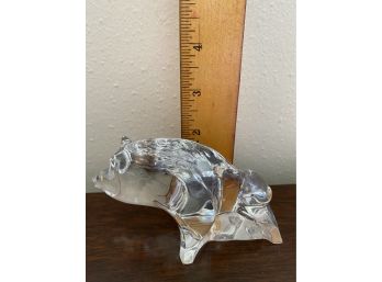 Baccarat Glass Pig