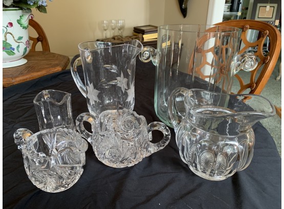 Lot Of 6 Glassware