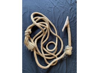 Rope With Wooden Hook
