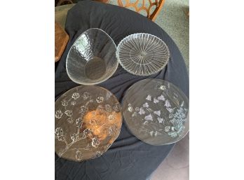 Lot Of 3 Serving Platters And 1 Bowl