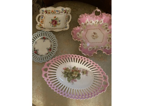 Assortment Of Pretty Floral Plates