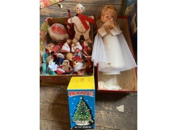 Vintage Christmas (musical Angel, Ornaments, Mini Tree)