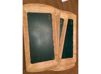 Set Of 6 Wood Trays