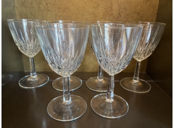 Set Of Six Crystal Glasses