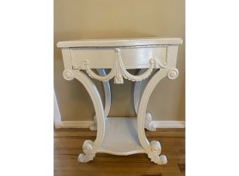Painted White Accent Table