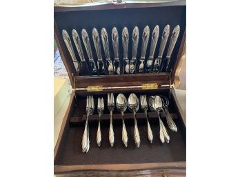 Large Box Of Plated Silverware