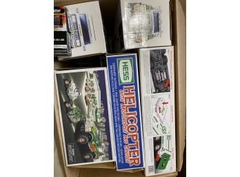 Huge Box Of Hess Trucks (about 25 Total)