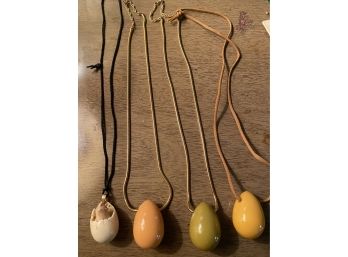 Vintage Egg Necklaces