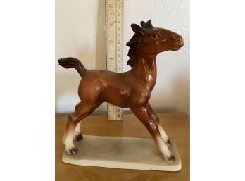 Vintage Hertwig Porcelain Horse. Made In Germany