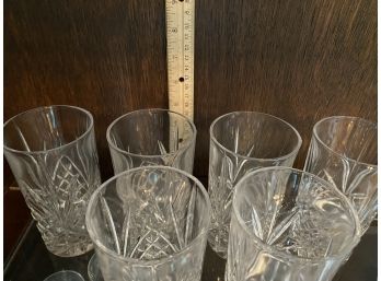 6 Crystal Glasses 5 Inch