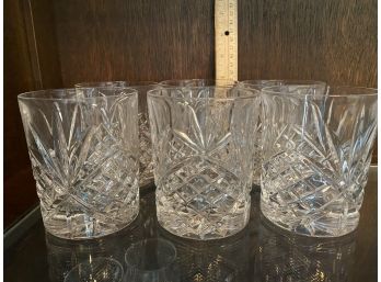 6 Crystal Glasses -3 Inch