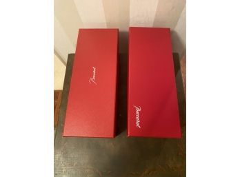 2 New In Box Baccarat Champagne Flutes