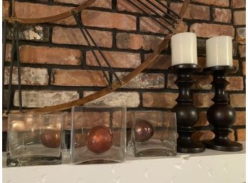 Candlestick Holders And Glass Containers