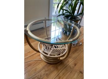 Set Of 2 Rattan End Tables