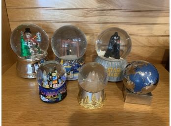 Lot Of Snow Globes And A Puzzle Ball