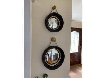 2 Round Mirrors