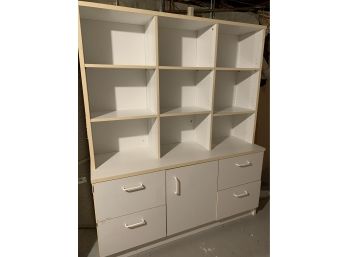 Large White Cabinet And Shelves