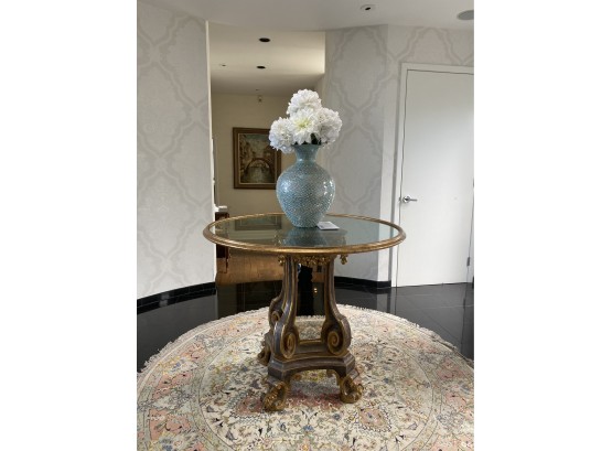 Round Entry Table (rug And Vase Sold Separate)