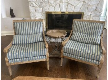 Pair Of Accent Chairs (table Sold Separately)