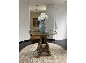 Round Entry Table (rug And Vase Sold Separate)