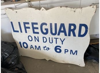 Wooden Sign - Lifeguard On Duty - Very Large