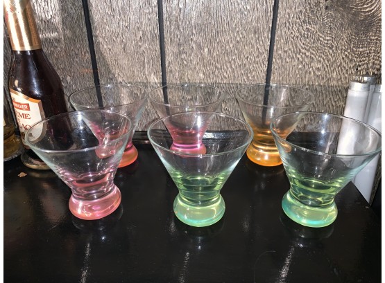 Six Colorful Glasses