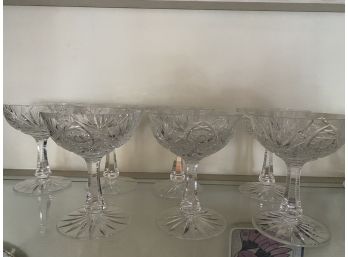 Set Of 7 Crystal Glasses