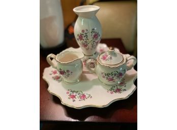 Pretty Floral Set Made In Japan