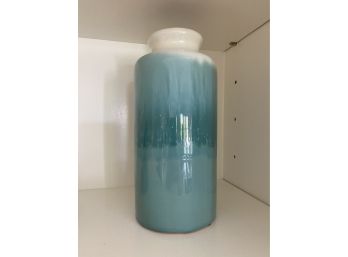 Turquoise & White Vase