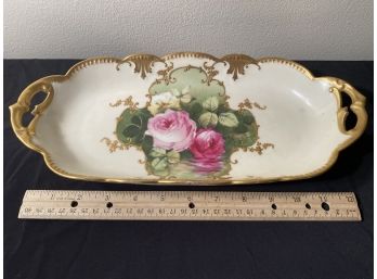 Limoges Oblong Handled Tray
