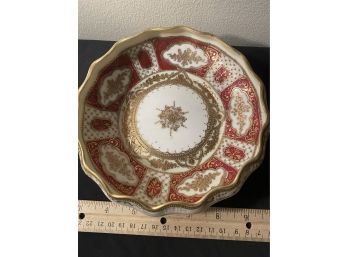 Handpainted Nippon Footed Bowl