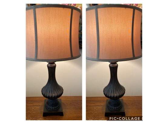 Pair Of 29” Lamps