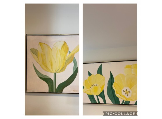 Pair Of Floral Paintings