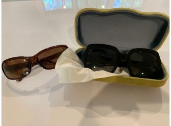 Lot Of 2 Sunglasses -  One Is Authentic Gucci (on Right)