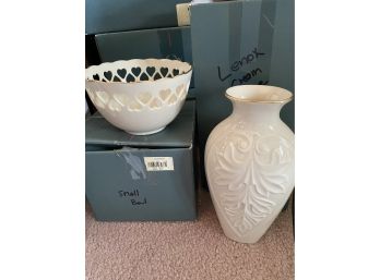 Lenox Bowl & Vase